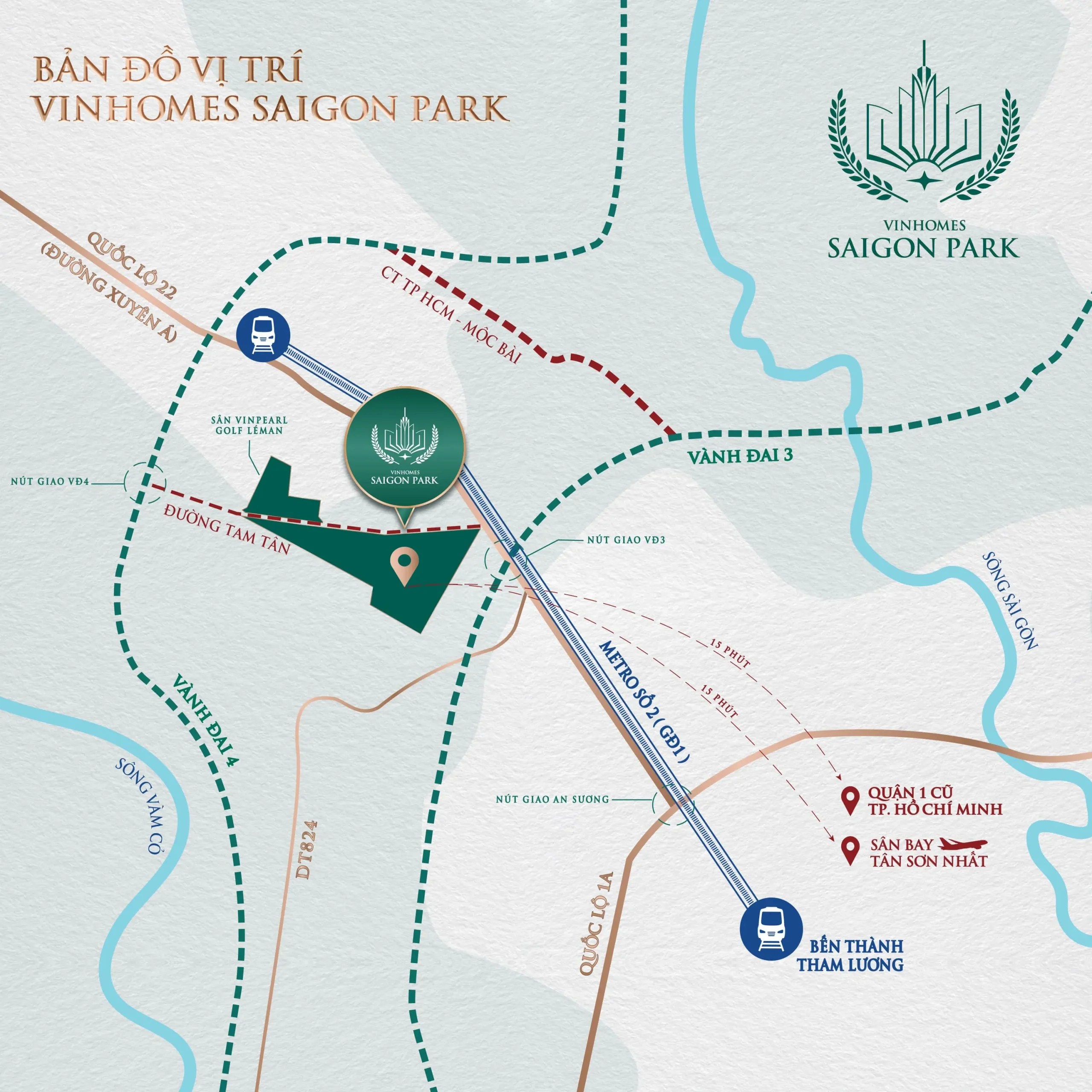 Bản đồ vị trí Vinhomes Saigon Park