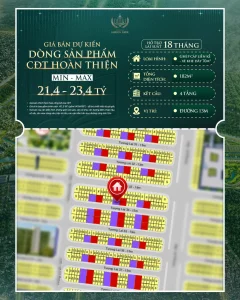 Giá Bán dự án dòng sản phẩm CĐT hoàn thiện 21,4-23,4 Tỷ