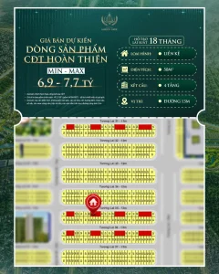 Giá Bán dự án dòng sản phẩm CĐT hoàn thiện 6,6-7,7 Tỷ