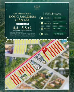 Giá Bán dự án dòng sản phẩm Giãn Xây 4,4-5,8 Tỷ