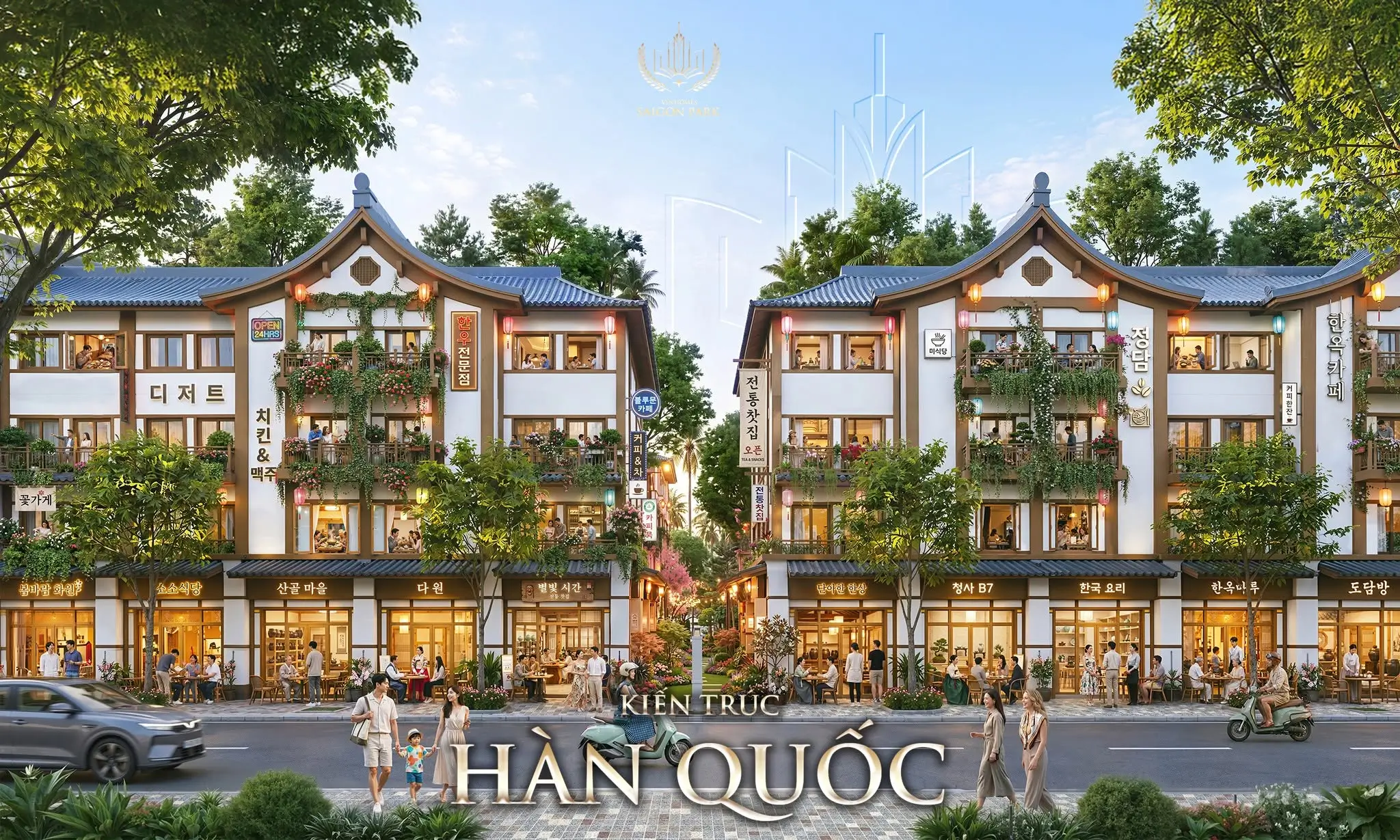 Kiến trúc Hàn Quốc tại Vinhomes Saigon Park