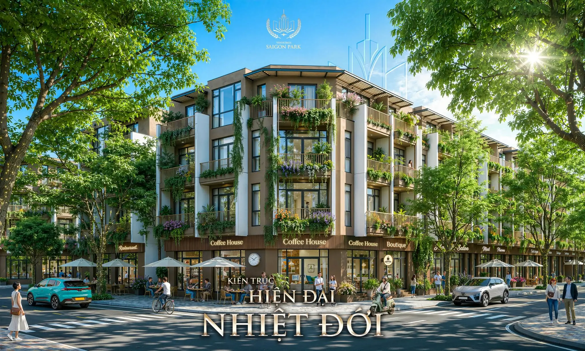 Kiến trúc Hiện Đại Nhiệt Đới tại Vinhomes Saigon Park