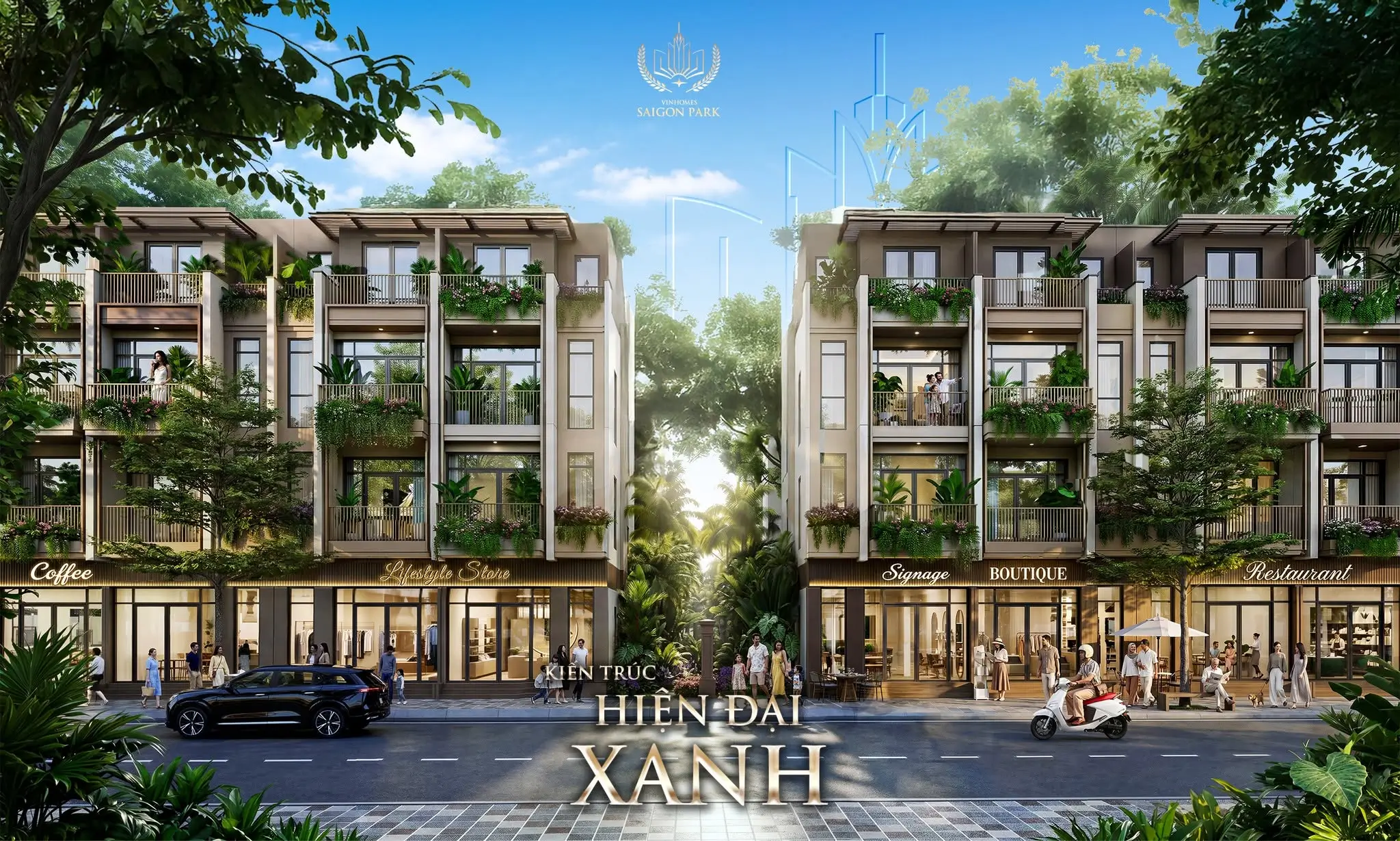 Kiến trúc Hiện Đại Xanh tại Vinhomes Saigon Park