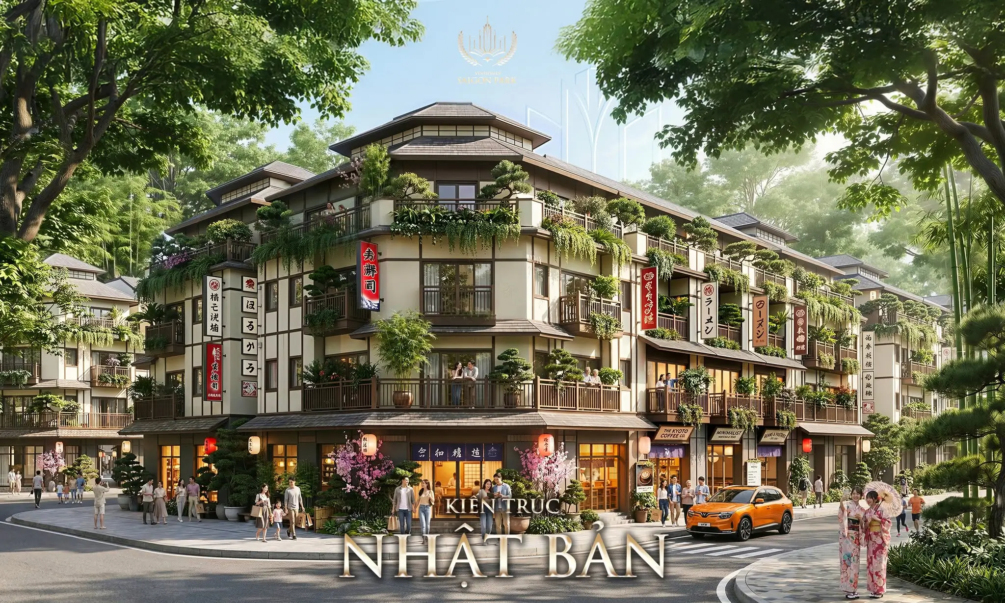 Kiến trúc Nhật Bản tại Vinhomes Saigon Park