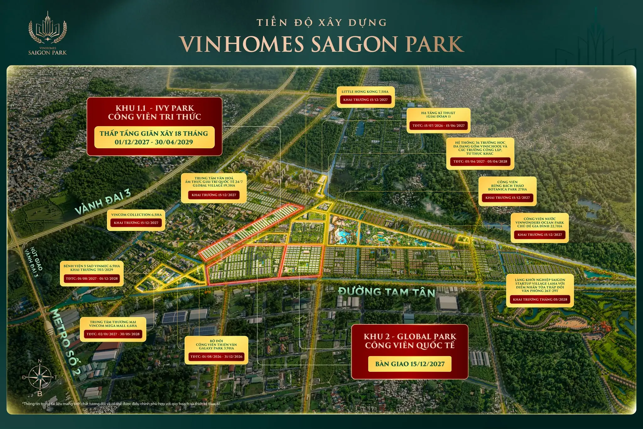 Tiến độ xây dựng hạ tần Vinhomes Saigon Park