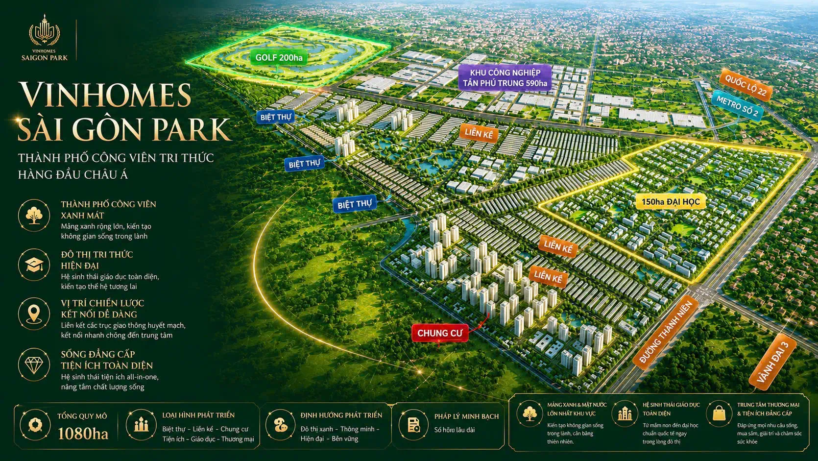 Tổng quan dự án Vinhomes Saigon Park Hóc Môn